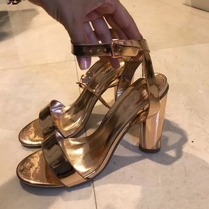 Rose gold heels